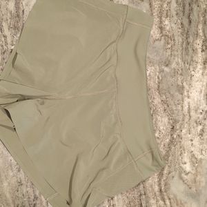 Sage/olive green Athleta Run with It 3.5 in shorts size medium